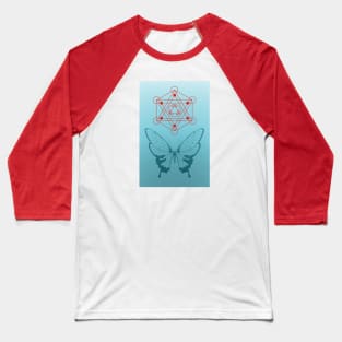 metatrons cube and monarch butterfly Baseball T-Shirt